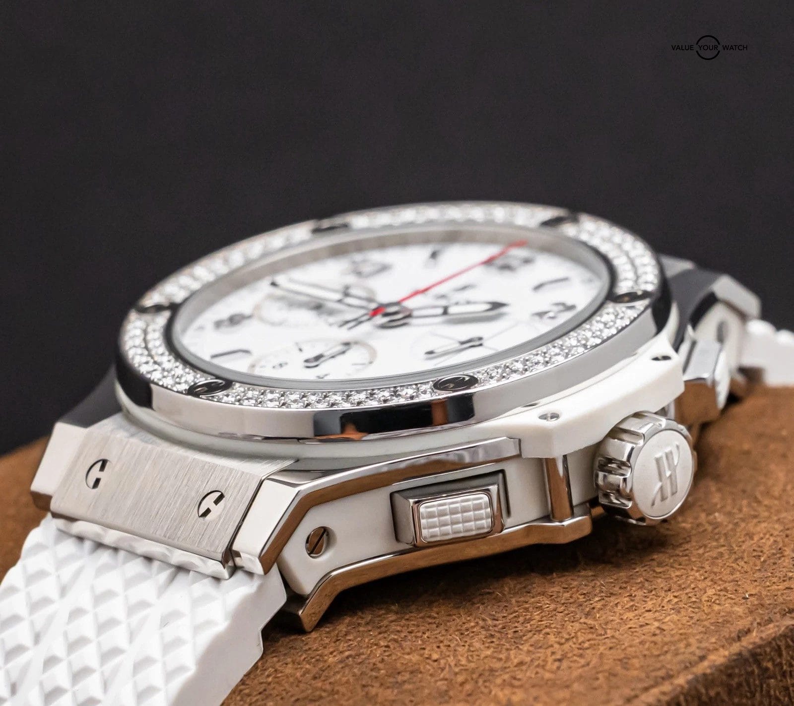 Hublot Big Bang 41 Steel White Diamonds $16K MSRP White Dial 342.SE.230.RW.114 - Image 16