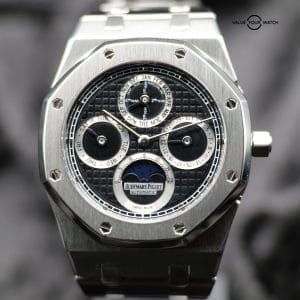 Audemars Piguet Royal Oak Perpetual Calendar 25820SP.O.0944SP.02 39MM Platinum Black Dial Full Set WARRANTY