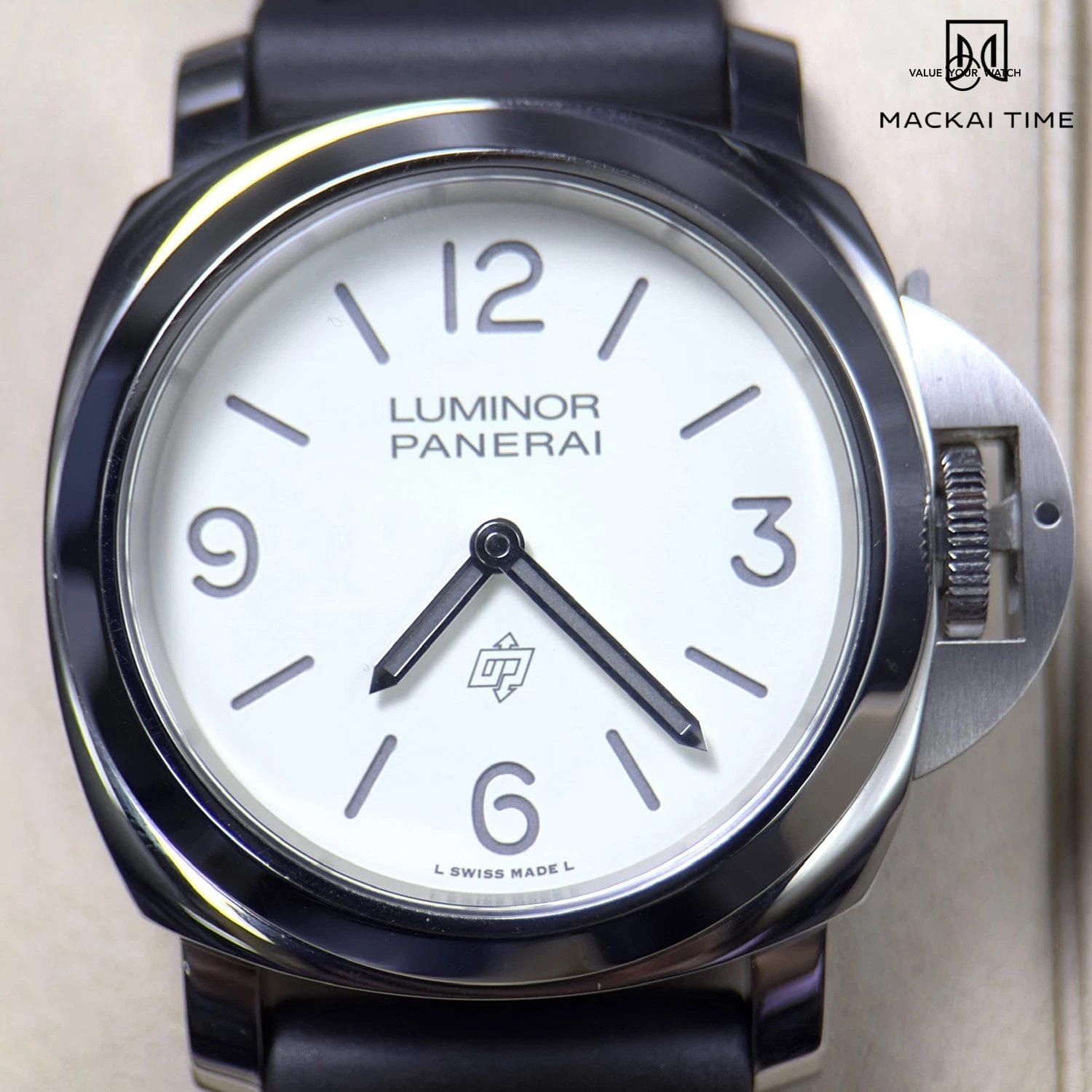 Panerai Luminor Base Logo White Dial Steel PAM01087 2025 Full Set w Extra Strap