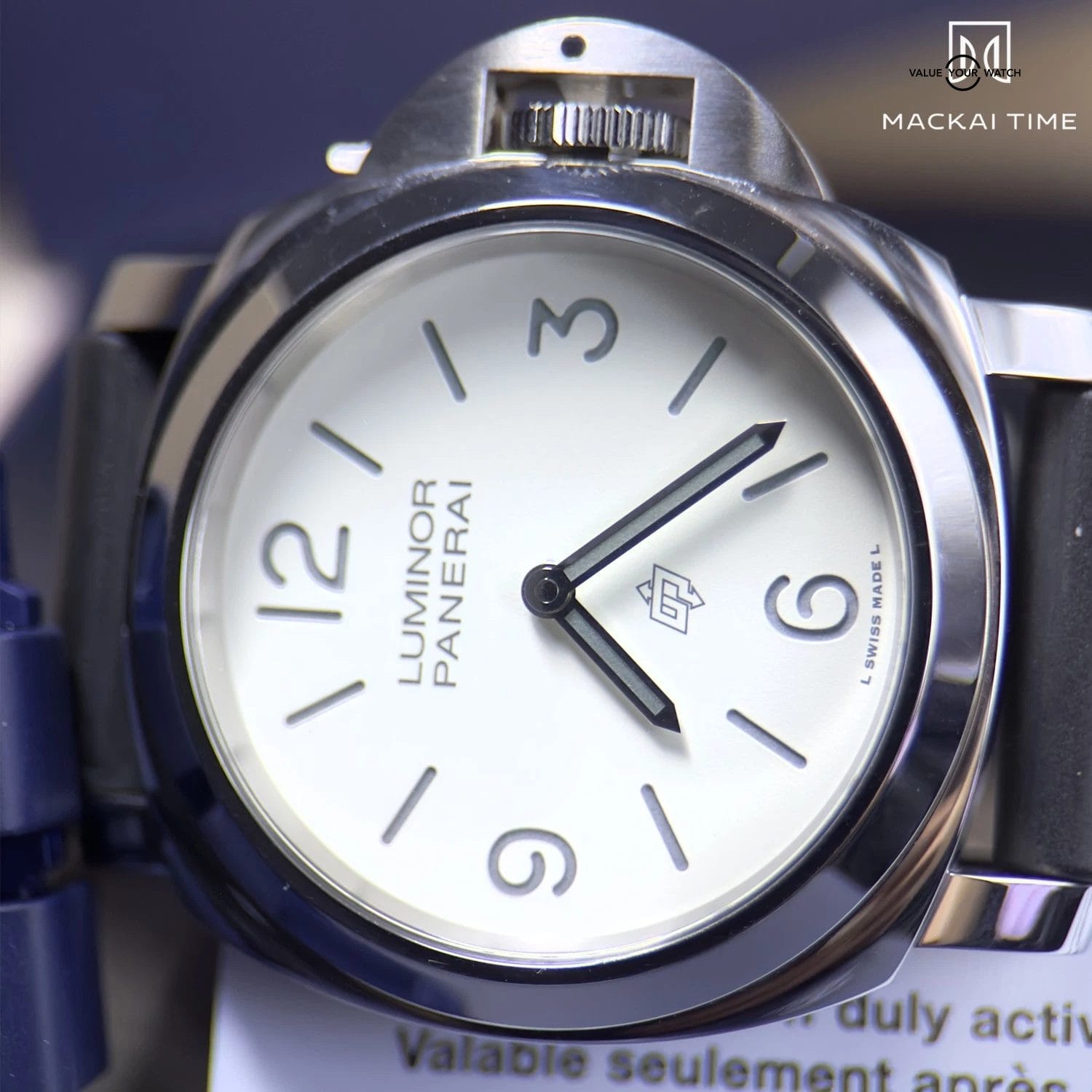 Panerai Luminor Base Logo White Dial Steel PAM01087 2025 Full Set w Extra Strap - Image 16
