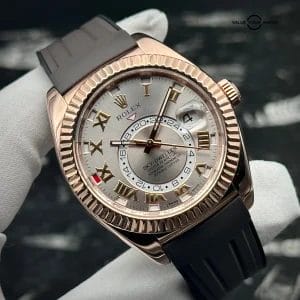 Rolex Sky-Dweller Rose Gold 326135 18K Rose Gold Sundust 42mm