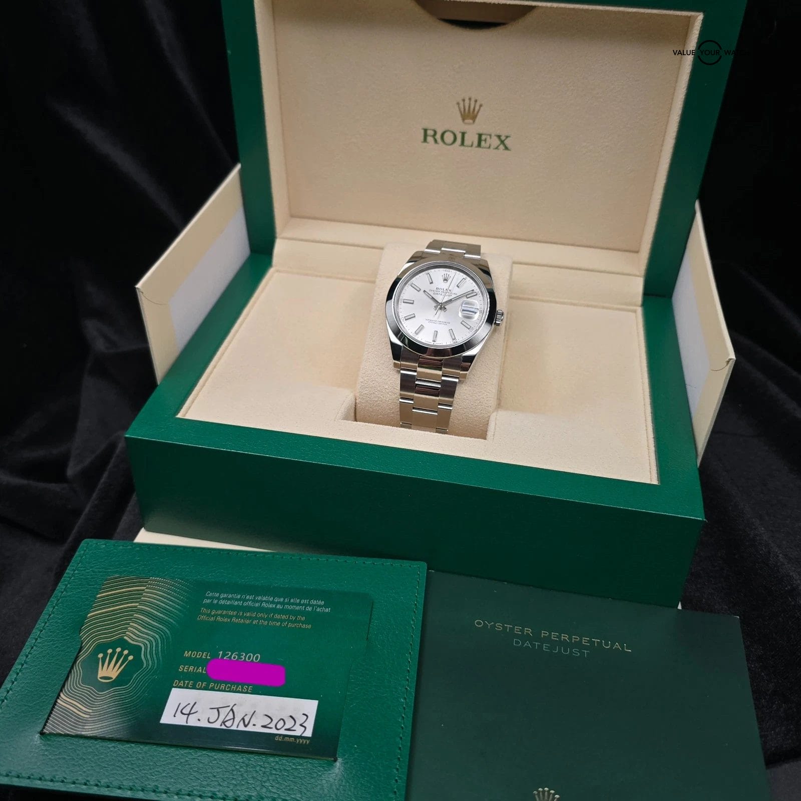 Rolex Datejust 41mm, steel with Silver dial on oyster bracelet. Full set 2023! - Image 2