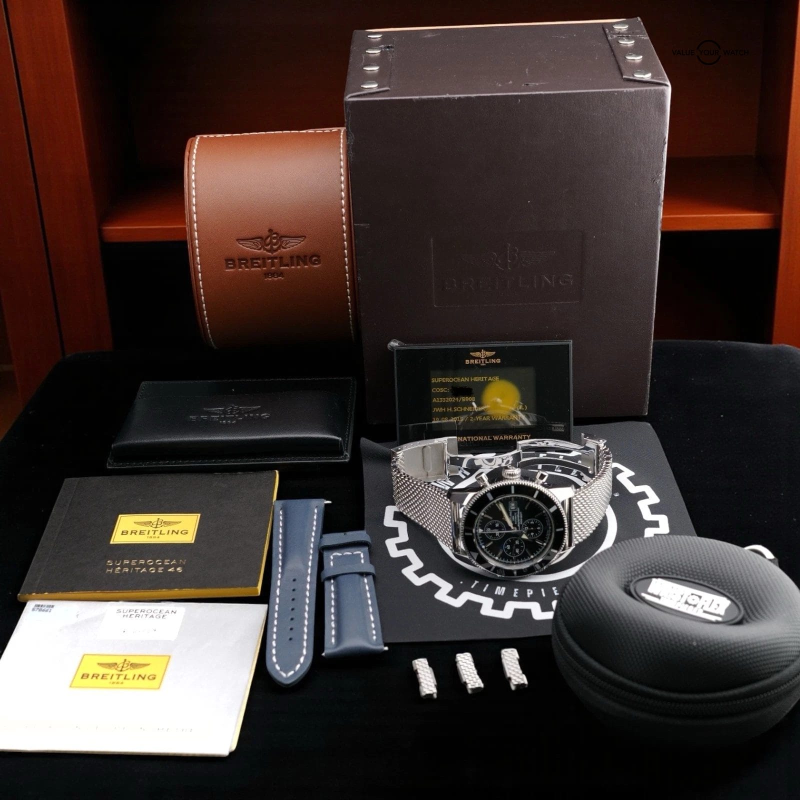 Breitling Superocean Heritage A13320 46MM Chronograph, FULL SET, Extra Strap - Image 2