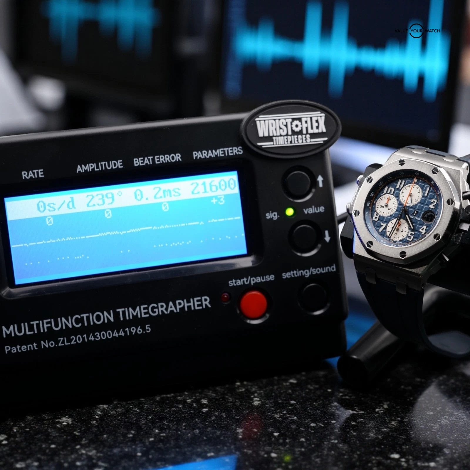 Audemars Piguet Royal Oak Offshore 26470ST 42mm AP ROO Navy Blue Chronograph - Image 2