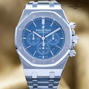 Audemars Piguet Royal Oak Chronograph 41mm Steel AP 26320ST Blue Dial Full Set