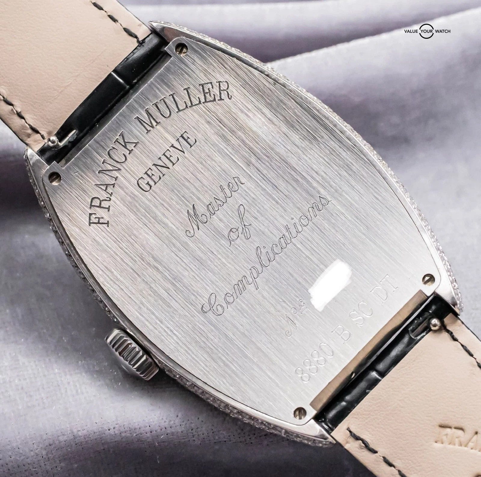 Franck Muller Cintree Curvex Custom Diamonds Set Black 8880 B SC DT - Image 2