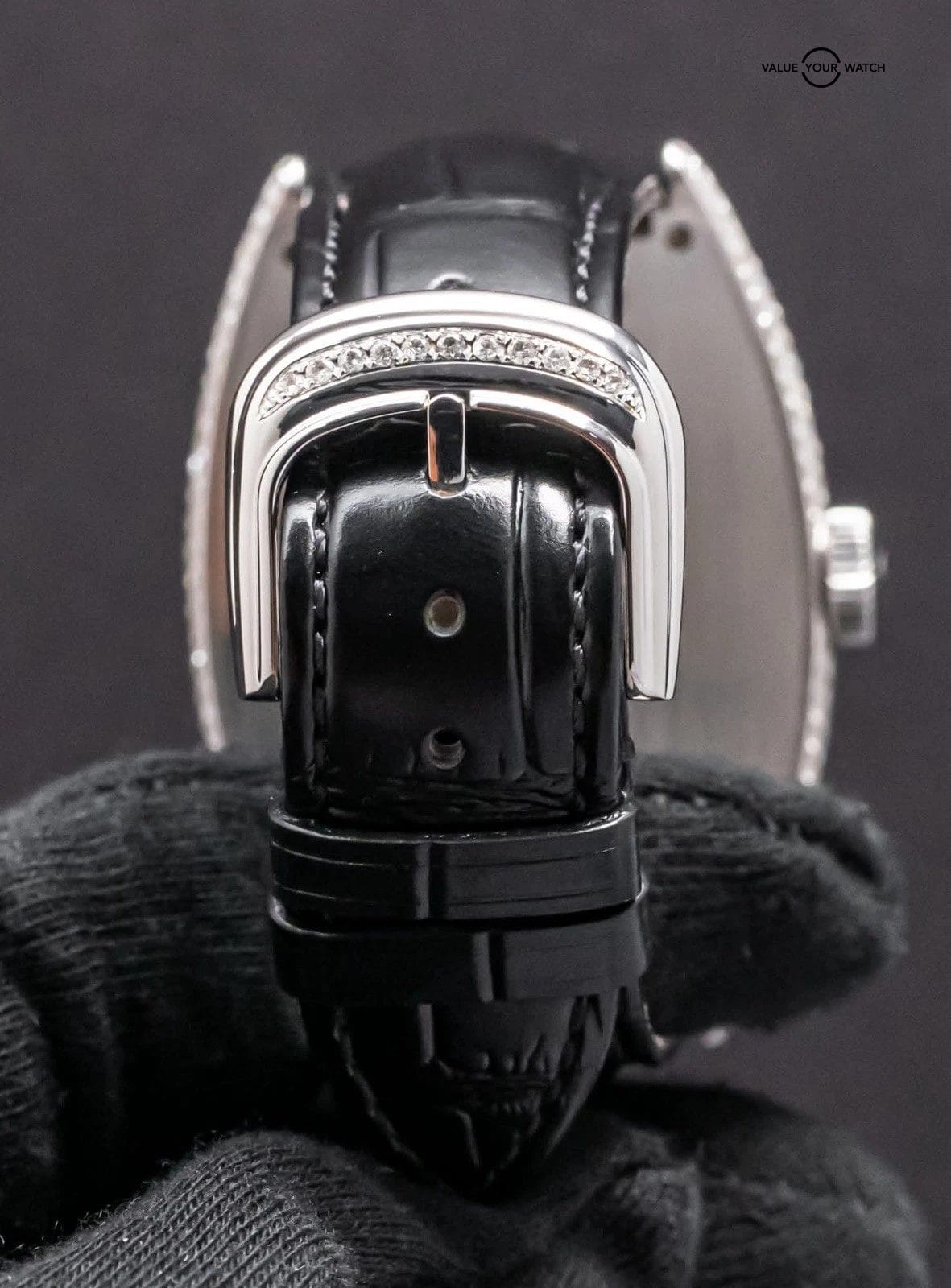 Franck Muller Cintree Curvex Custom Diamonds Set Black 8880 B SC DT - Image 4