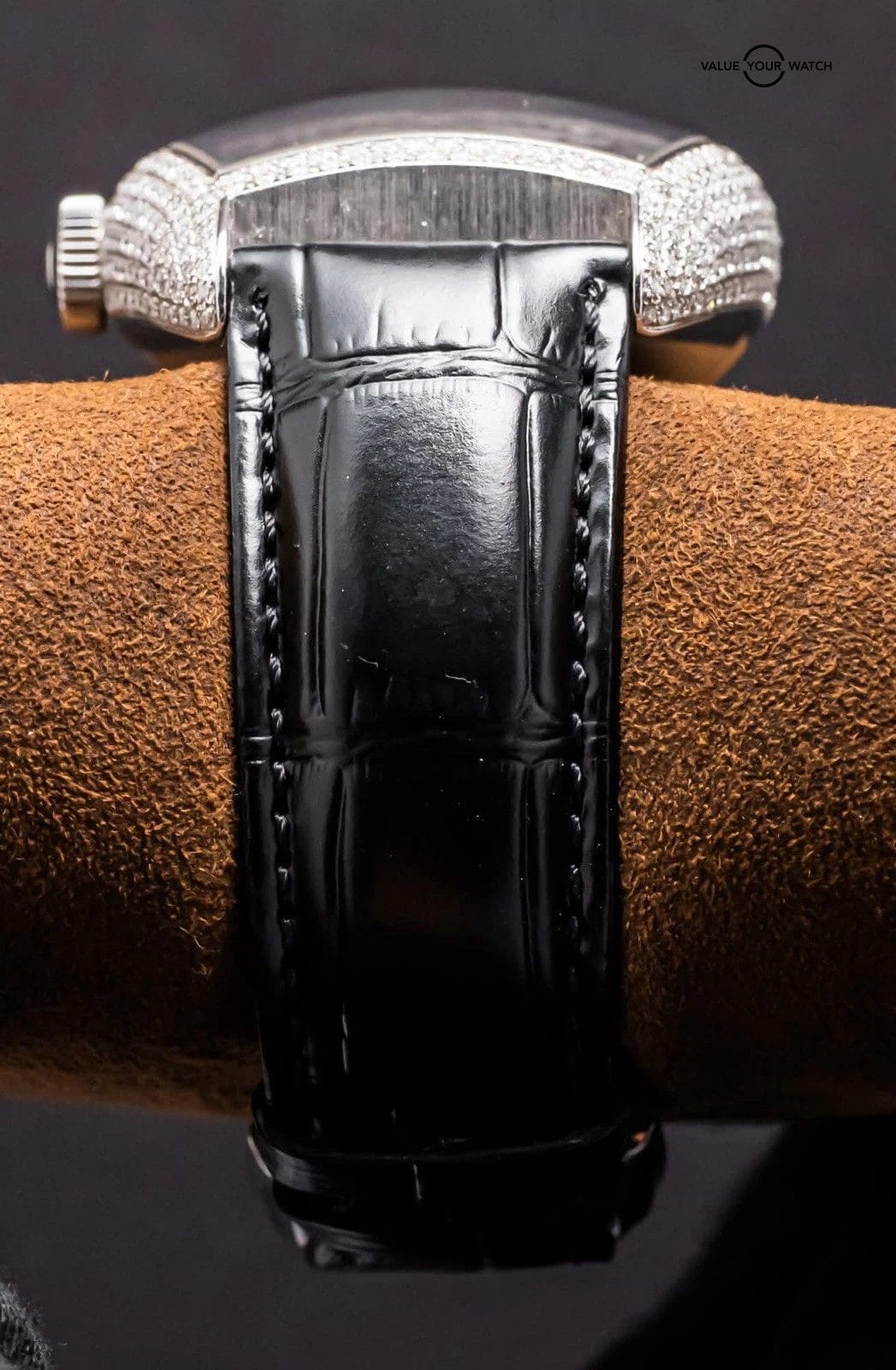 Franck Muller Cintree Curvex Custom Diamonds Set Black 8880 B SC DT - Image 5