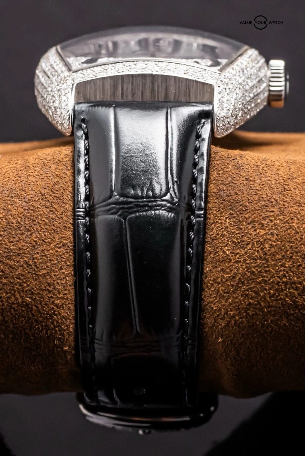 Franck Muller Cintree Curvex Custom Diamonds Set Black 8880 B SC DT - Image 6