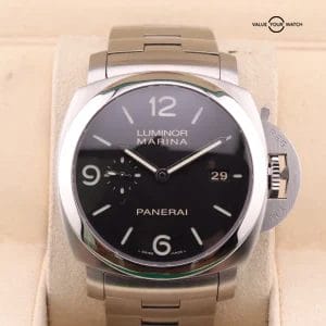 Panerai Luminor Marina 1950 3 Days Steel Auto 44mm Black Dial Watch PAM 328