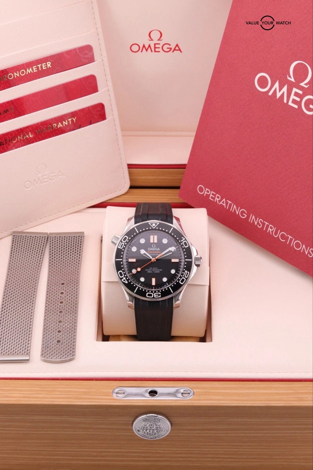 OMEGA Seamaster Diver 300M Orange Hand | 210.30.42.20.01.018 | 2025 Complete Set - Image 4