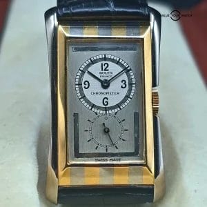 1938 Rolex Prince “Tiger Stripe” two tone 18k yellow and white gold