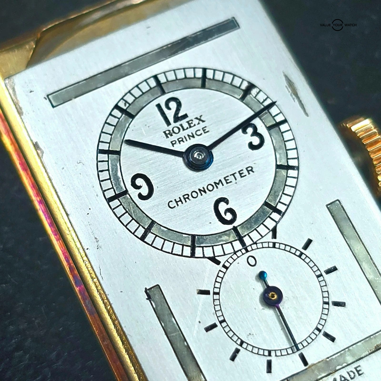 1938 Rolex Prince "Tiger Stripe" two tone 18k yellow and white gold - Image 5