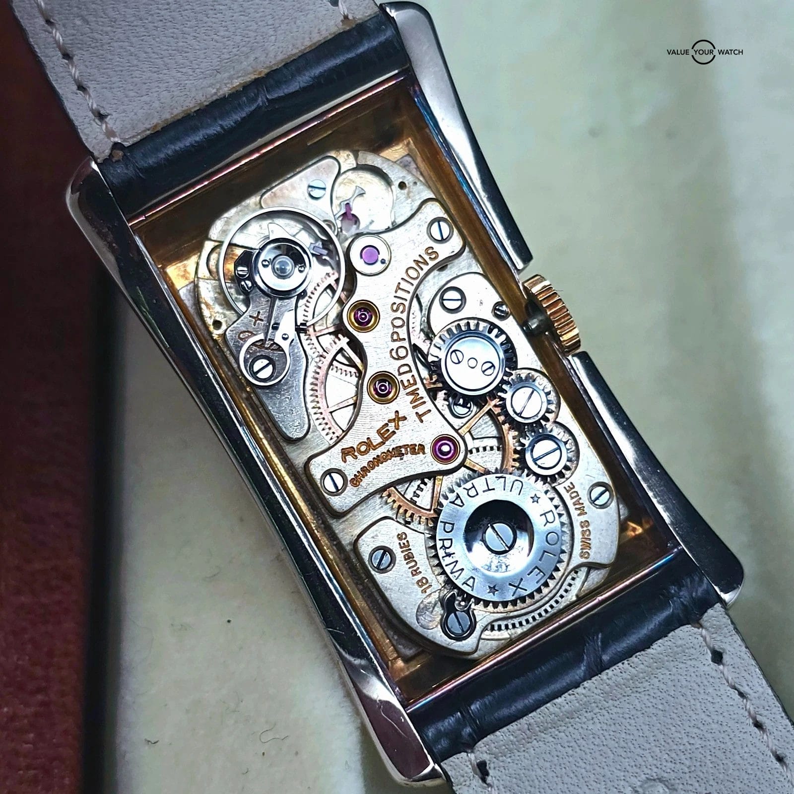 1938 Rolex Prince "Tiger Stripe" two tone 18k yellow and white gold - Image 7