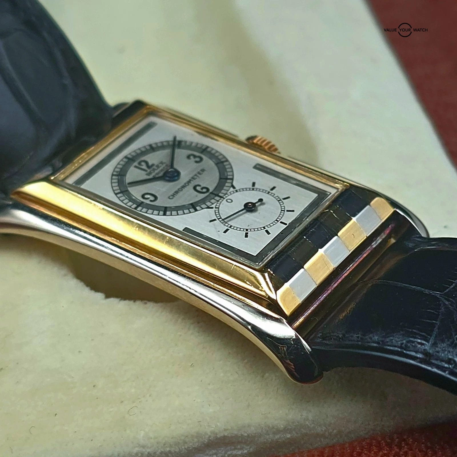 1938 Rolex Prince "Tiger Stripe" two tone 18k yellow and white gold - Image 13