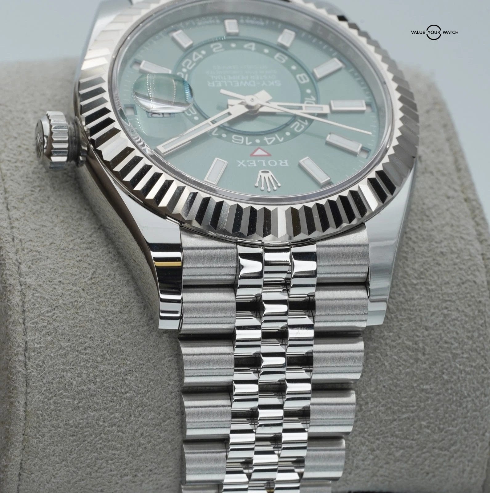 Rolex Sky-Dweller 336934 Green Dial Stainless Steel Jubilee BOXES/PAPERS! - Image 5