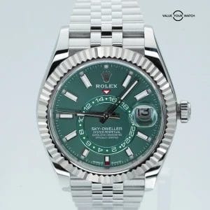 Rolex Sky-Dweller 336934 Green Dial Stainless Steel Jubilee BOXES/PAPERS!