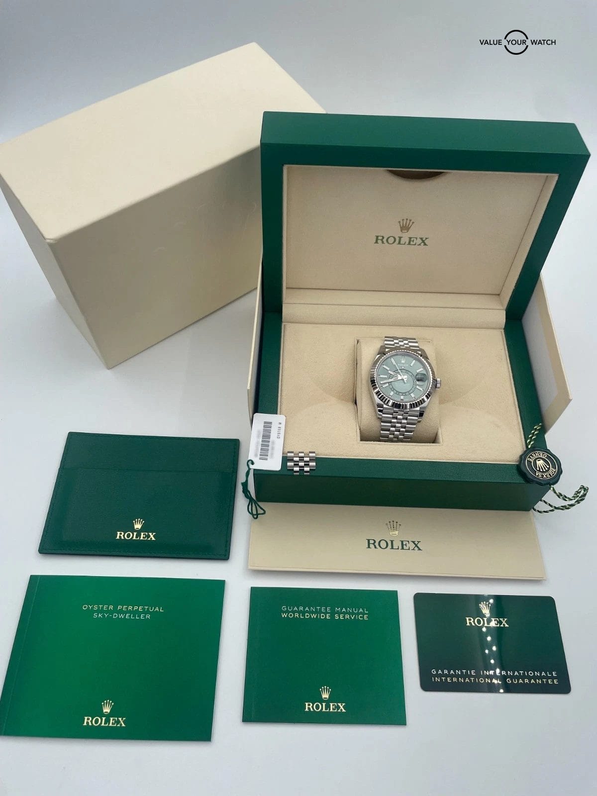Rolex Sky-Dweller 336934 Green Dial Stainless Steel Jubilee BOXES/PAPERS! - Image 19
