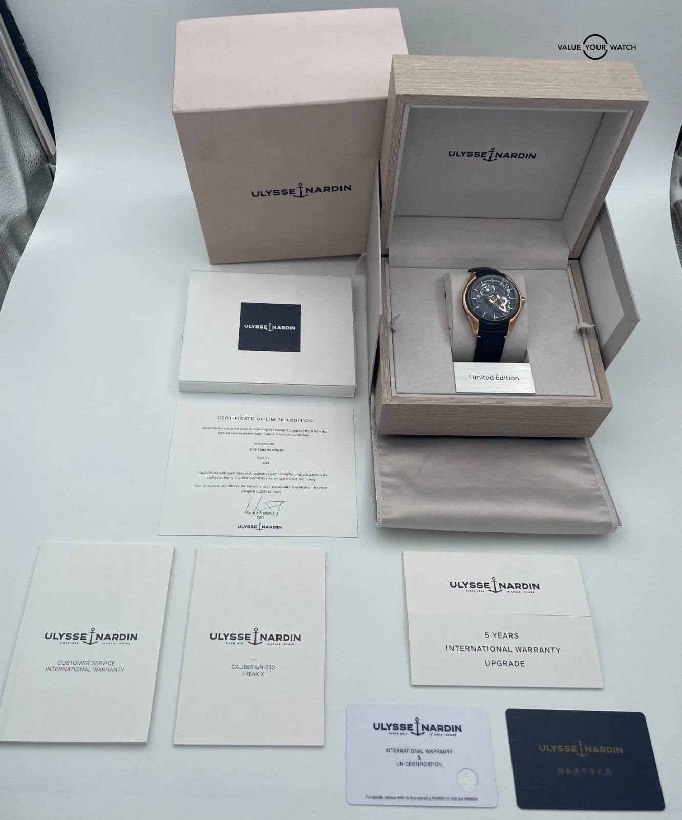 Ulysse Nardin Freak X Aventurine 43mm Rose Gold LE 99 pieces BOX/PAPERS! - Image 3