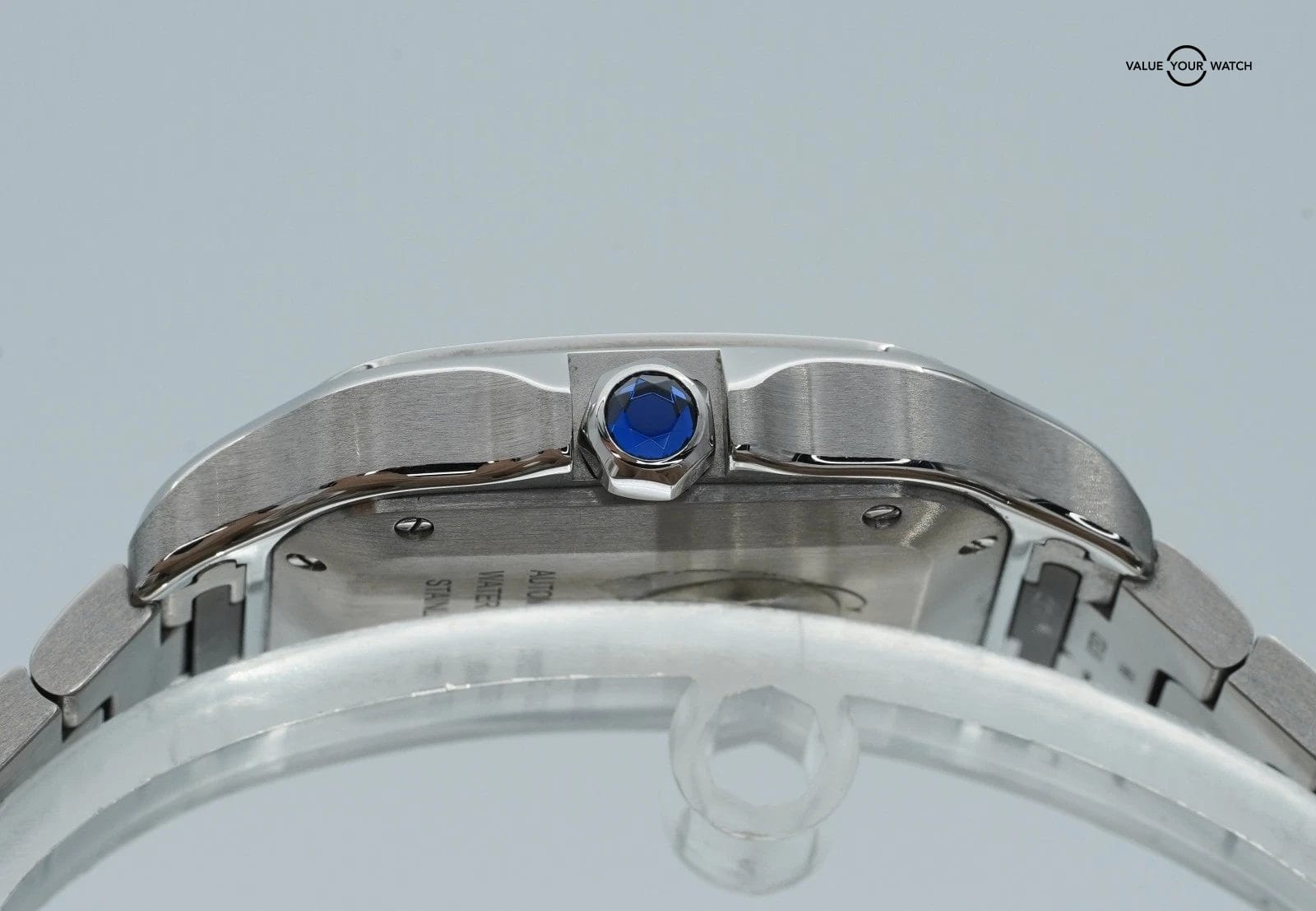 Cartier Santos de Cartier Medium Brown Dial Stainless Steel! Derby Watch Supply - Image 14