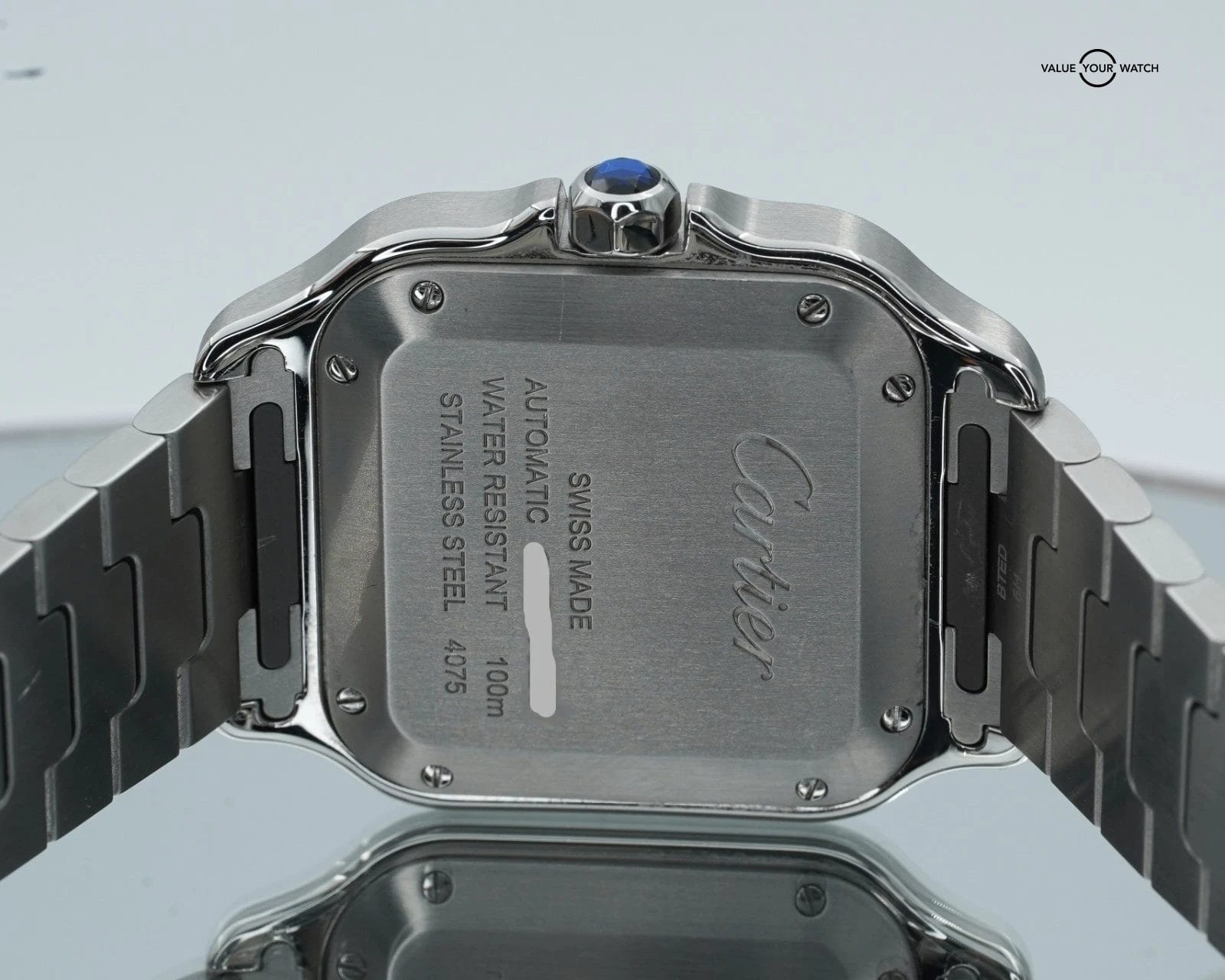 Cartier Santos de Cartier Medium Brown Dial Stainless Steel! Derby Watch Supply - Image 18