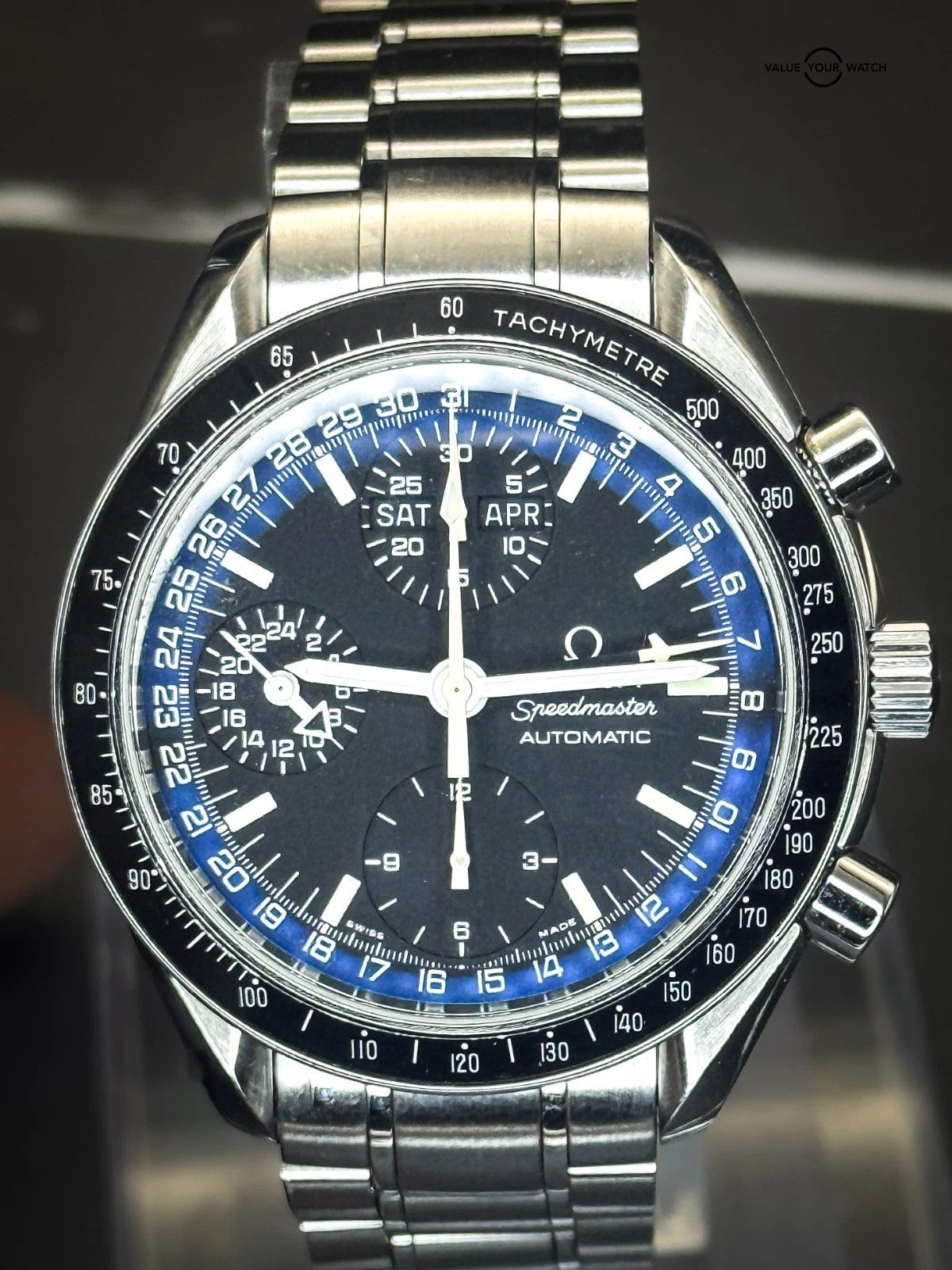 Omega Speedmaster Day-Date | Ref. 3520.50.00 | Black Dial | 39mm | Watch and Box - Image 2
