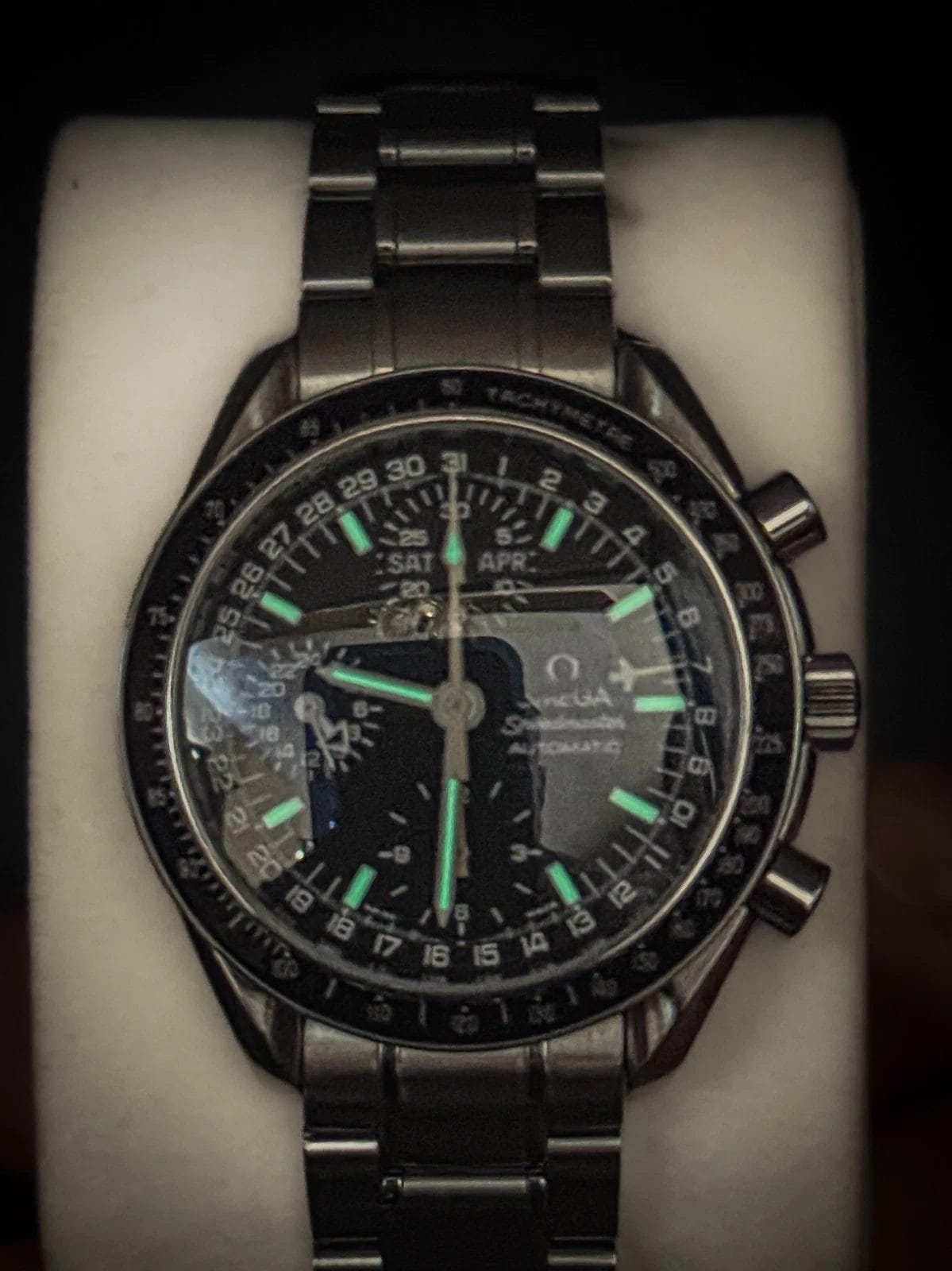 Omega Speedmaster Day-Date | Ref. 3520.50.00 | Black Dial | 39mm | Watch and Box - Image 3