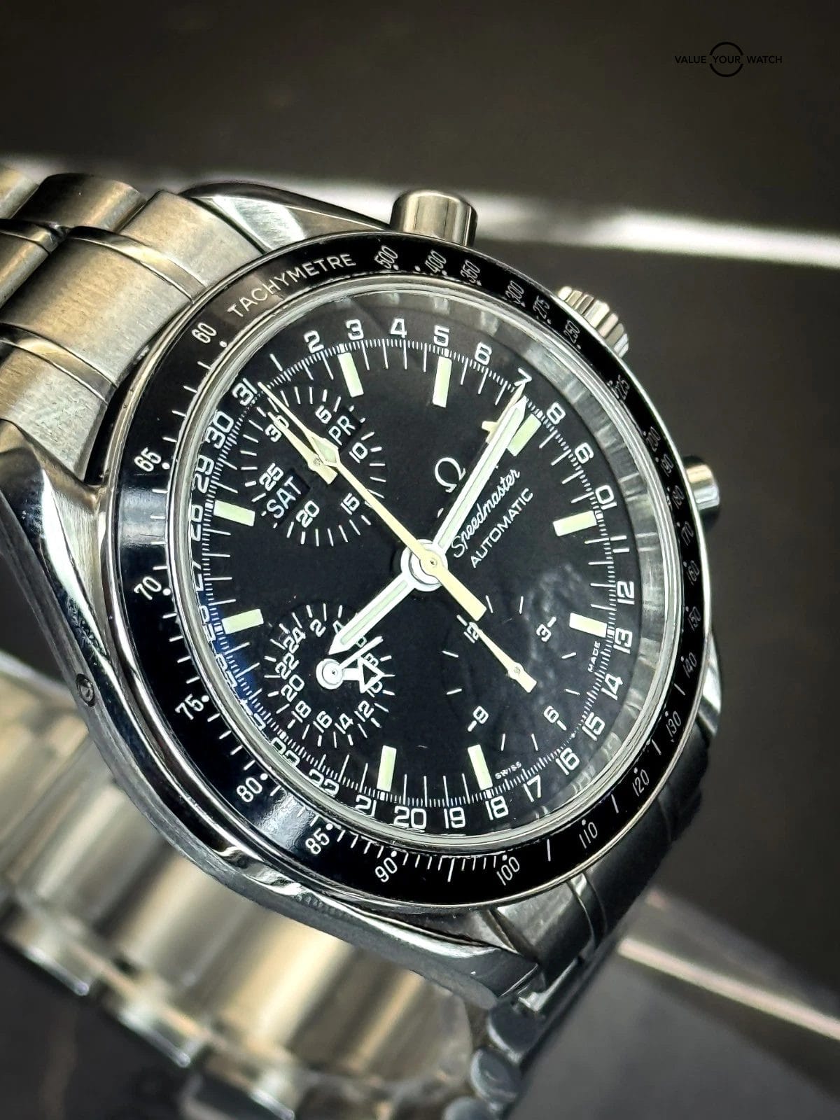 Omega Speedmaster Day-Date | Ref. 3520.50.00 | Black Dial | 39mm | Watch and Box - Image 11
