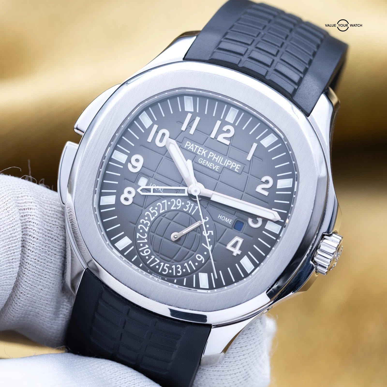 Patek Philippe Aquanaut Travel Time 5164A-001 - Complete Set w/ Uncut Strap - Image 15
