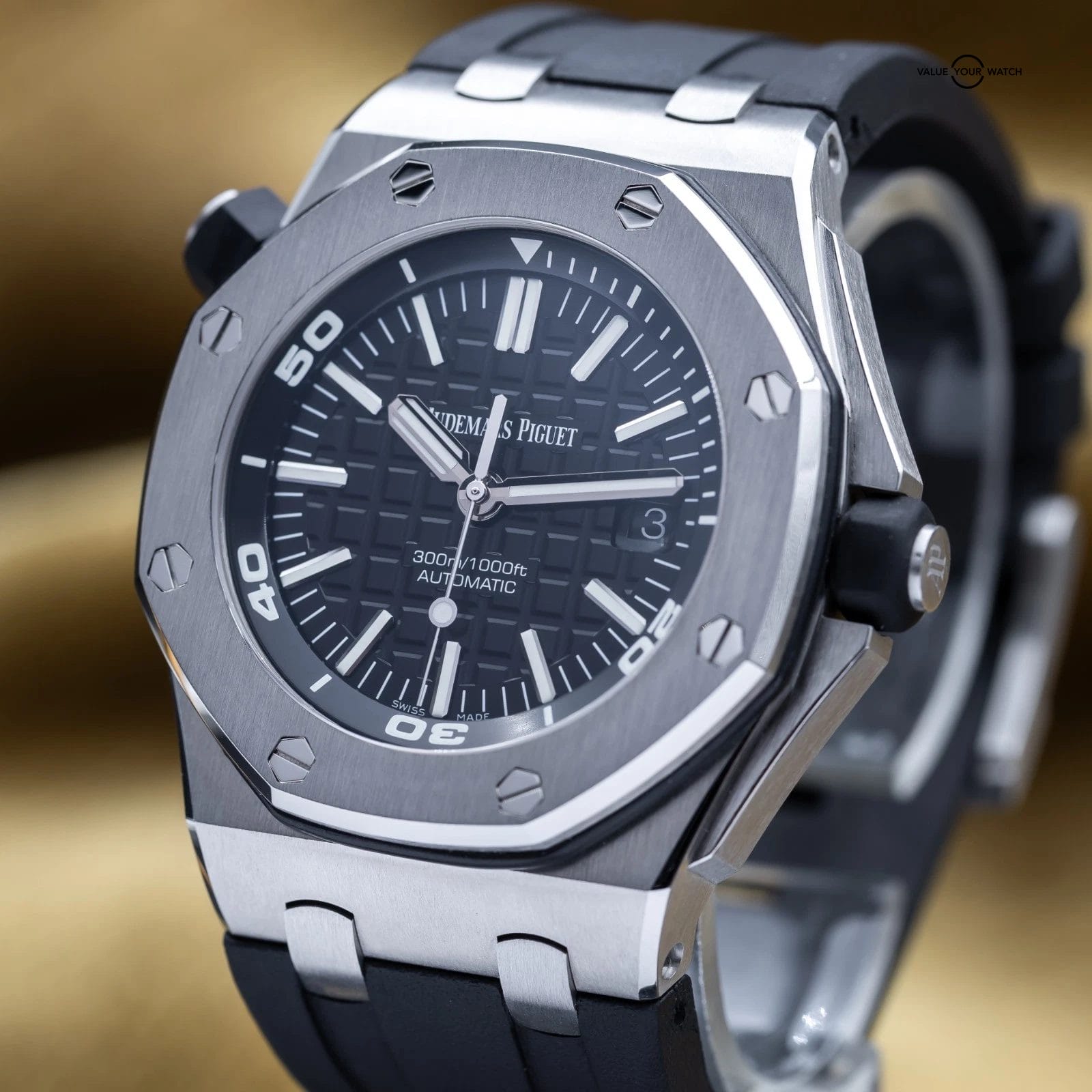 Audemars Piguet Royal Oak Offshore Diver 42mm Black Dial AP 15710ST - Full Set - Image 15