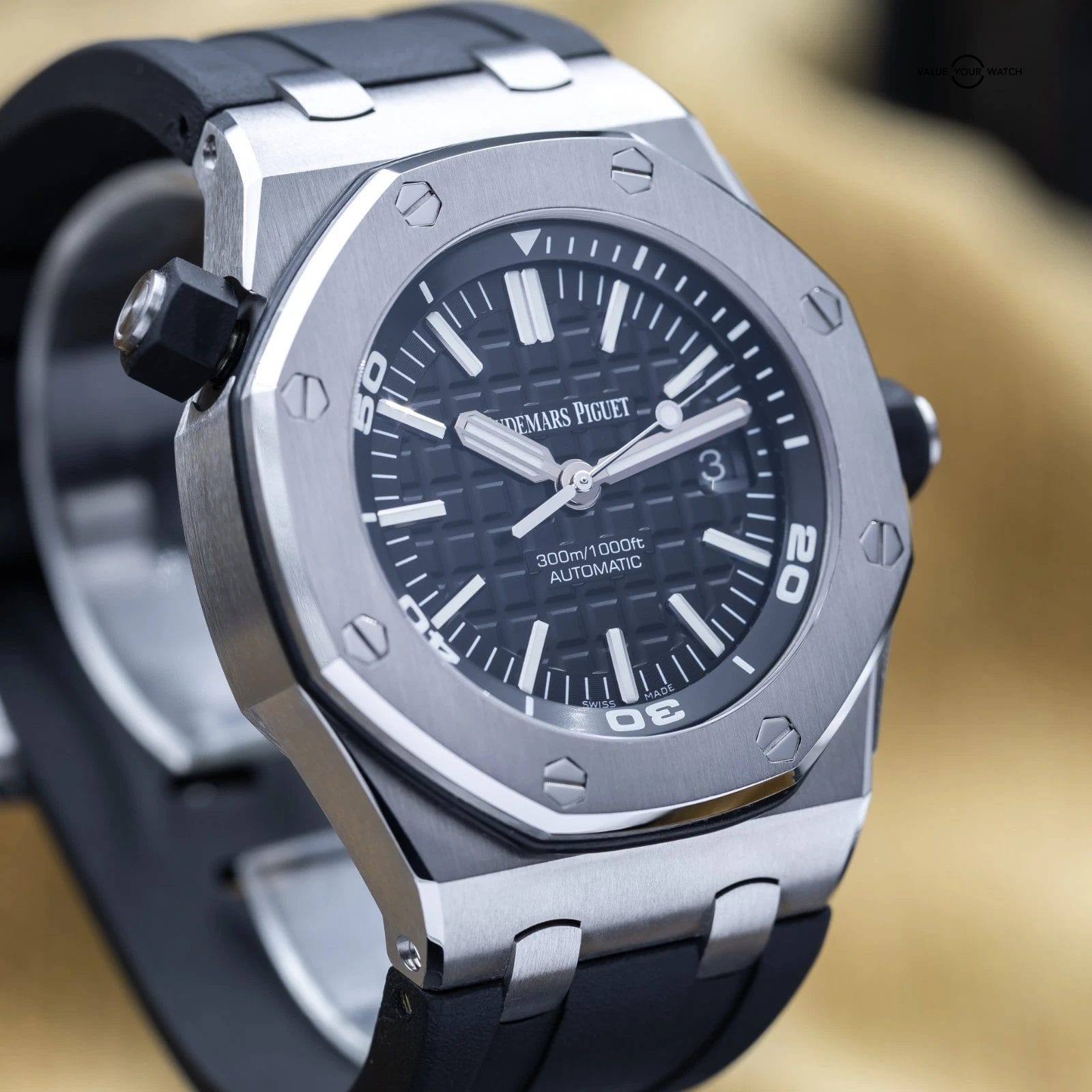 Audemars Piguet Royal Oak Offshore Diver 42mm Black Dial AP 15710ST - Full Set - Image 16