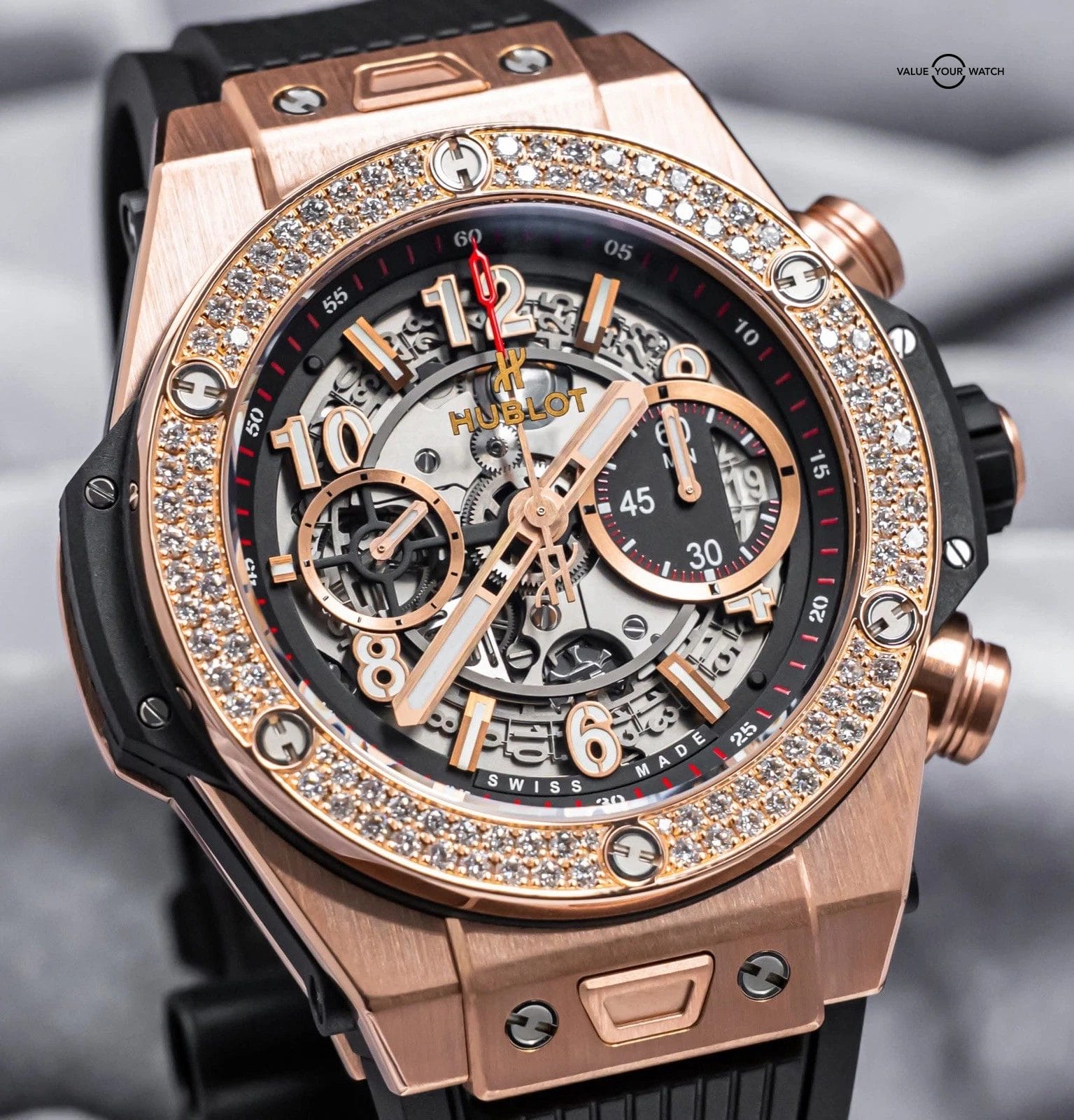 Hublot Big Bang Unico King Gold Diamonds 45 mm Box $54K MSRP 411.OX.1180.RX.1104 - Image 12