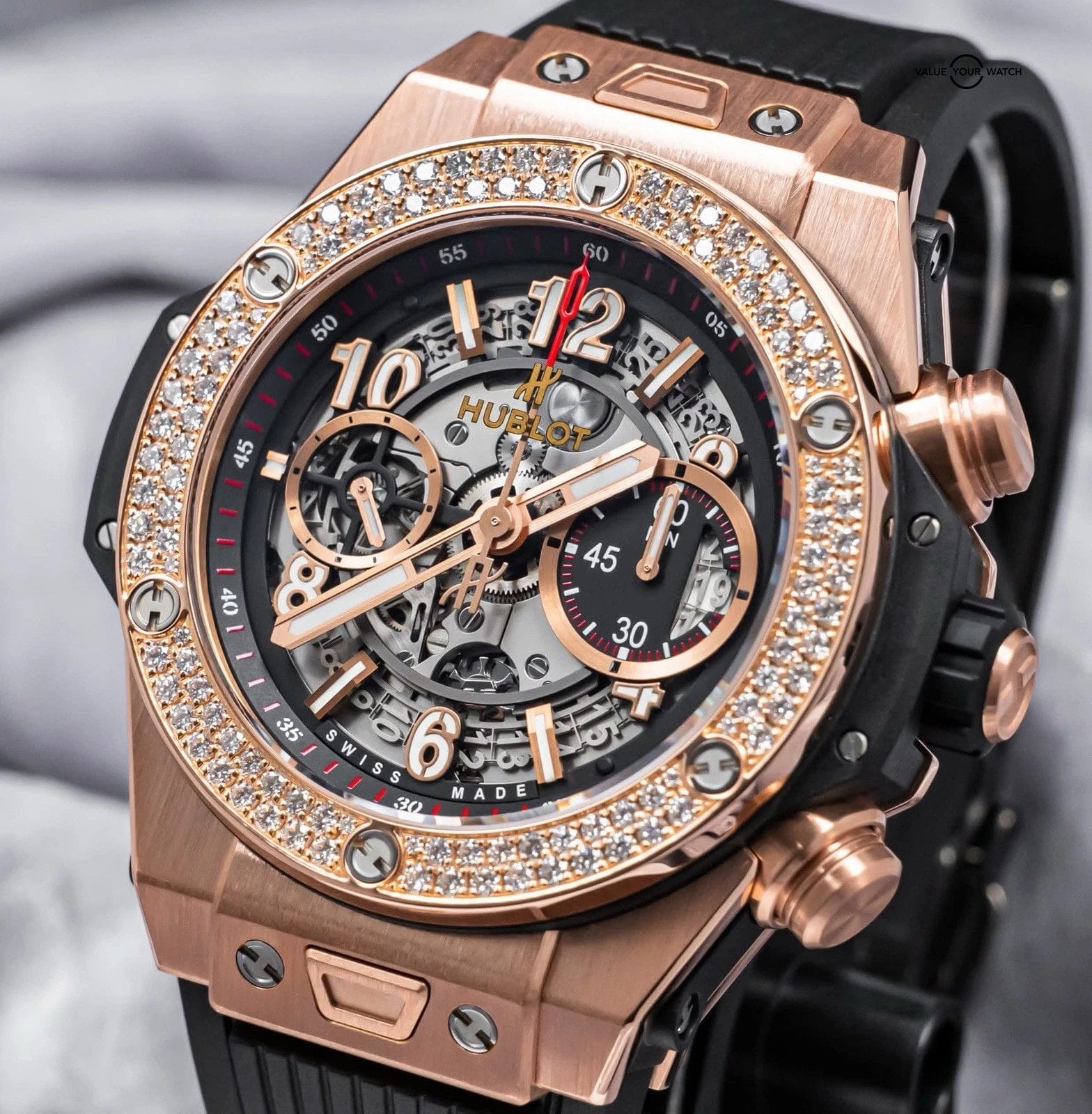 Hublot Big Bang Unico King Gold Diamonds 45 mm Box $54K MSRP 411.OX.1180.RX.1104 - Image 14