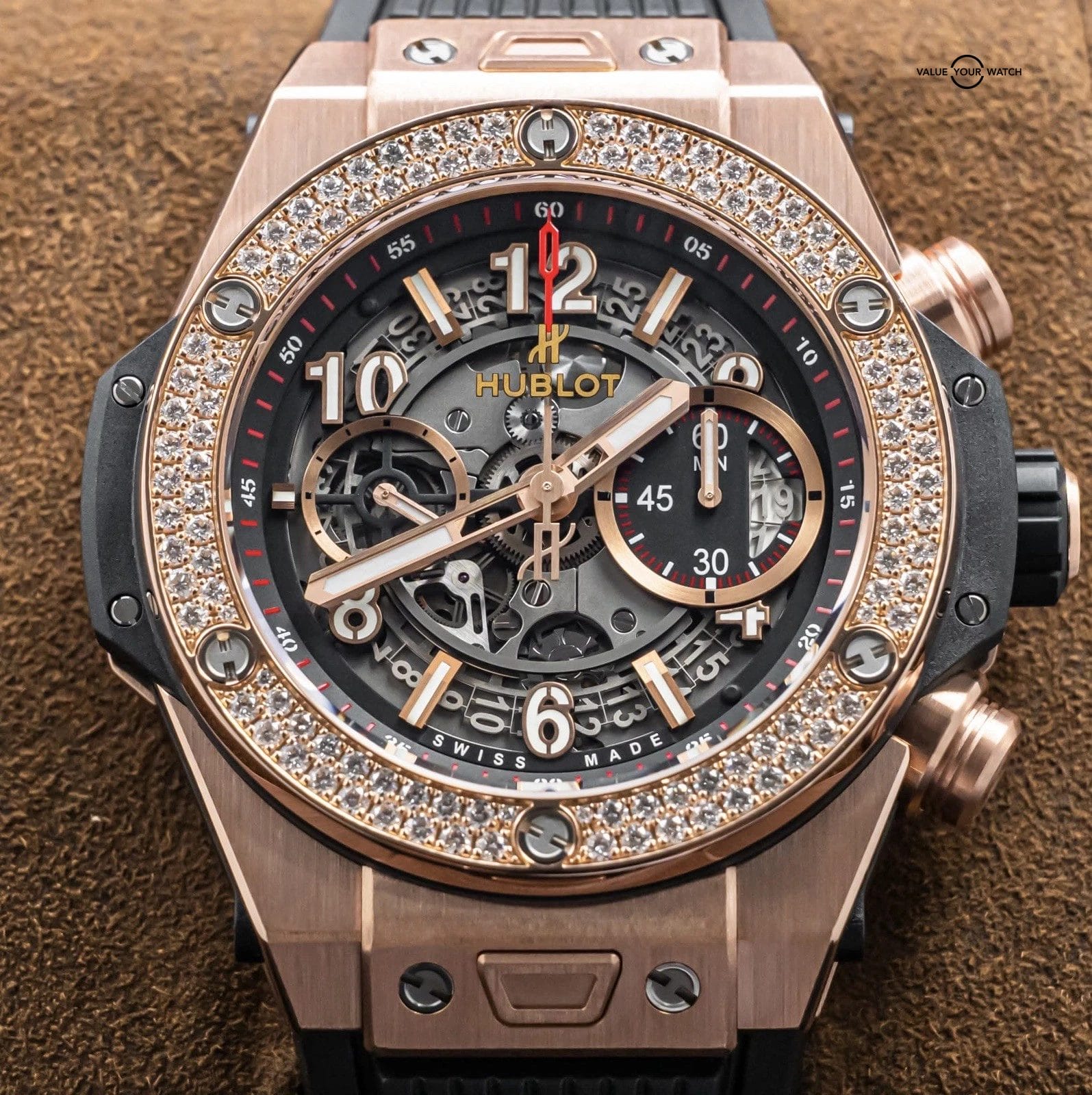 Hublot Big Bang Unico King Gold Diamonds 45 mm Box $54K MSRP 411.OX.1180.RX.1104 - Image 15