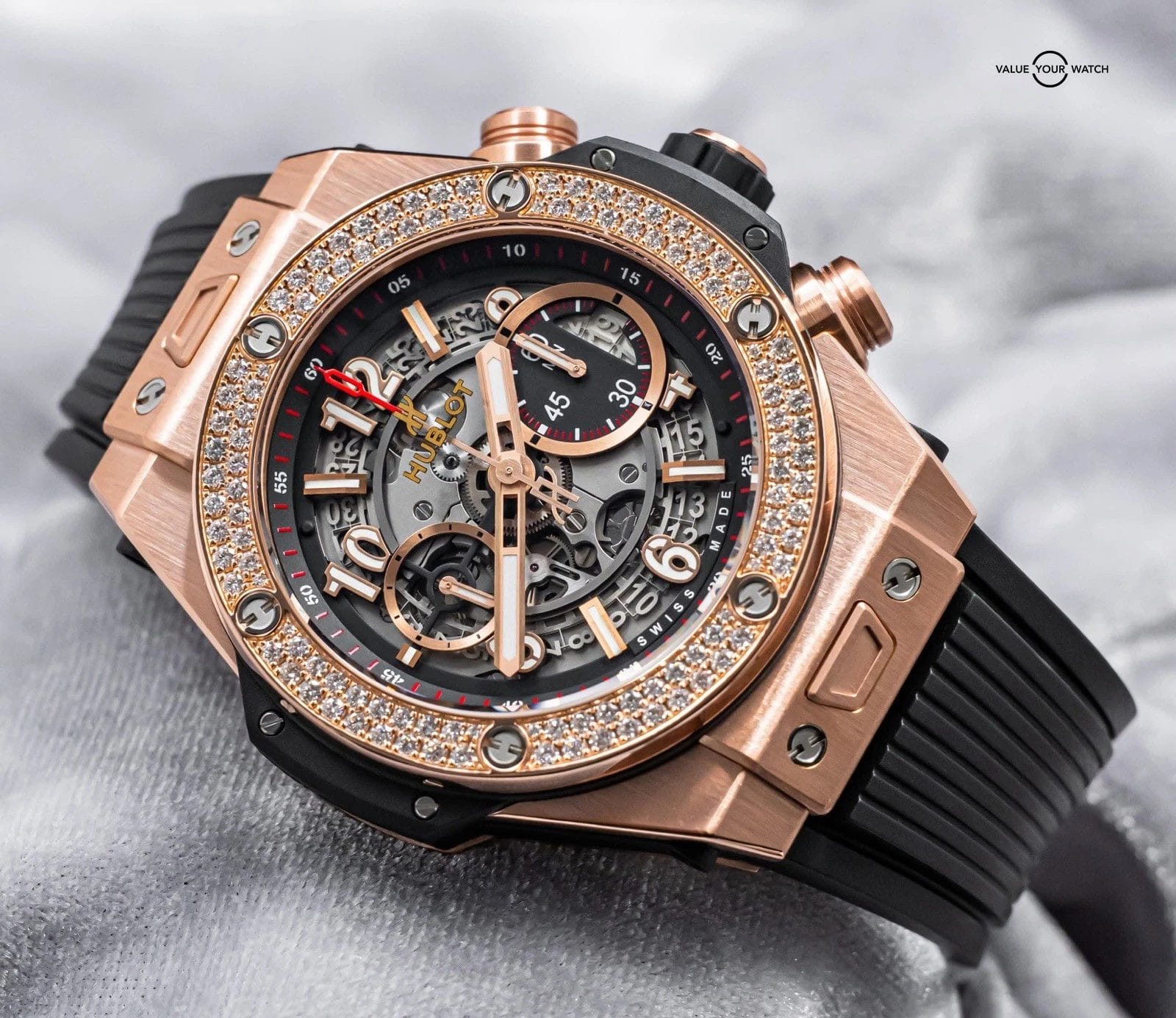 Hublot Big Bang Unico King Gold Diamonds 45 mm Box $54K MSRP 411.OX.1180.RX.1104 - Image 17