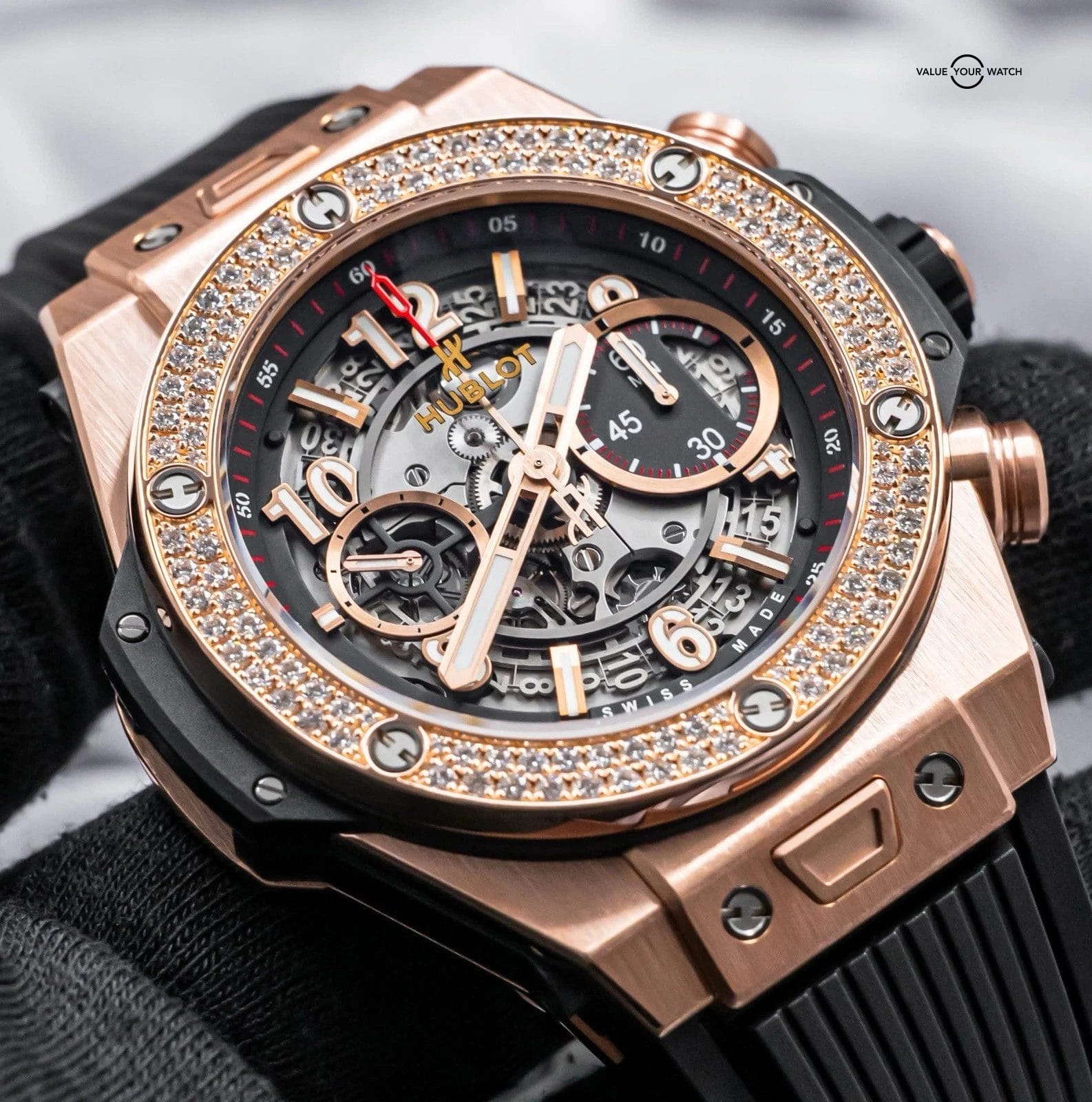 Hublot Big Bang Unico King Gold Diamonds 45 mm Box $54K MSRP 411.OX.1180.RX.1104 - Image 18