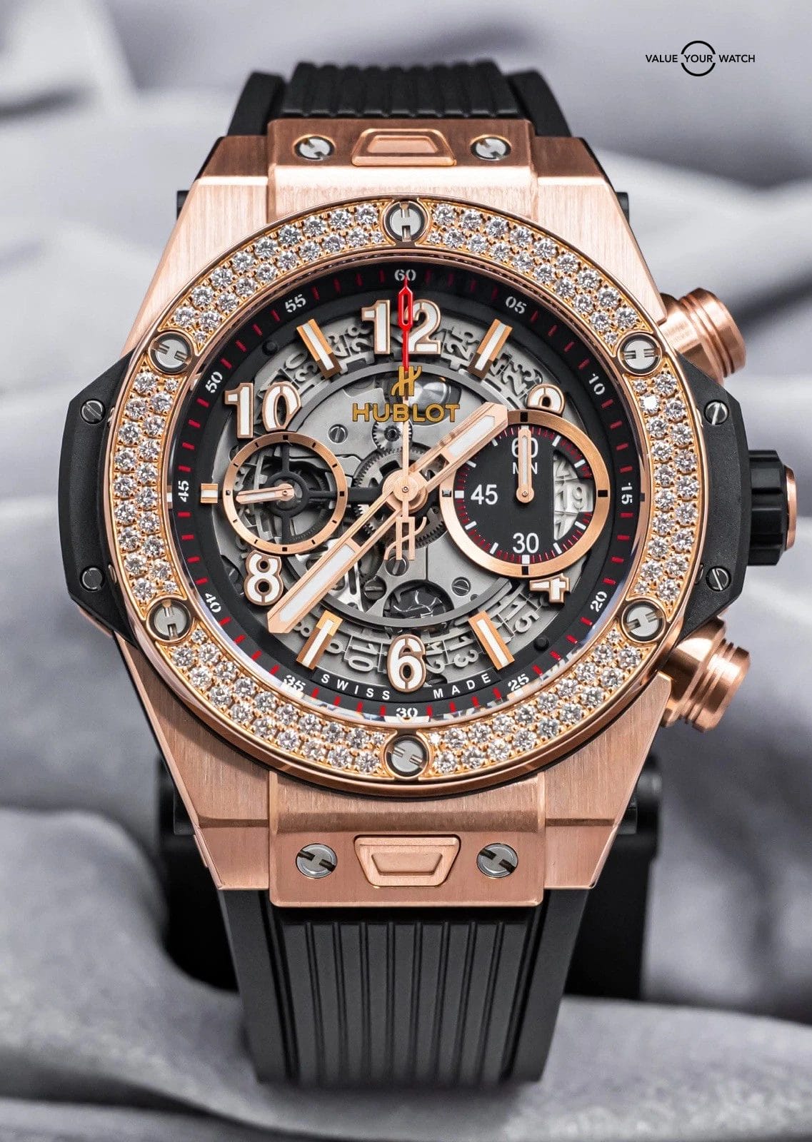 Hublot Big Bang Unico King Gold Diamonds 45 mm Box $54K MSRP 411.OX.1180.RX.1104 - Image 19