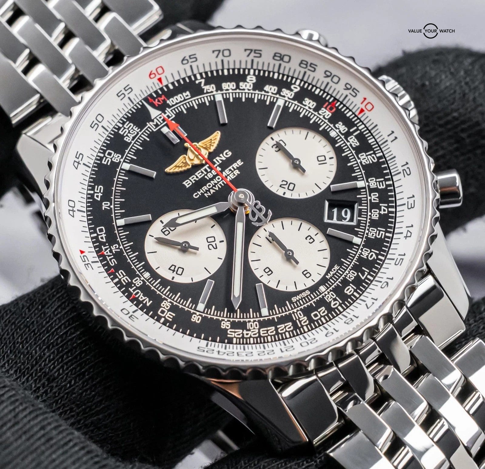 Breitling Navitimer 01 43 Chronograph $9K MSRP Complete Black Dial AB0120 - Image 2