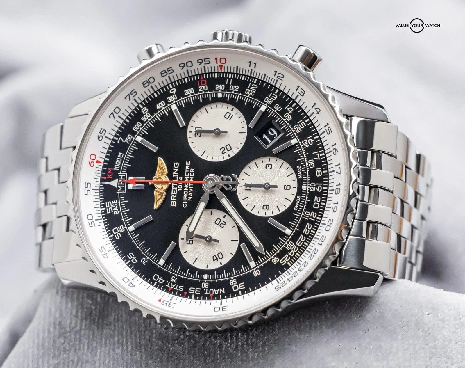 Breitling Navitimer 01 43 Chronograph $9K MSRP Complete Black Dial AB0120 - Image 9