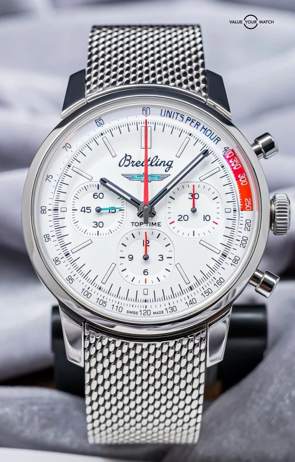 Breitling Top Time B01 Ford Thunderbird 41 mm Box Papers Silver Dial AB0176 - Image 5