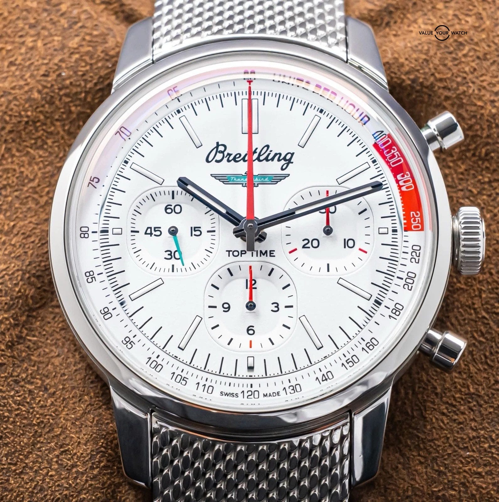 Breitling Top Time B01 Ford Thunderbird 41 mm Box Papers Silver Dial AB0176 - Image 11