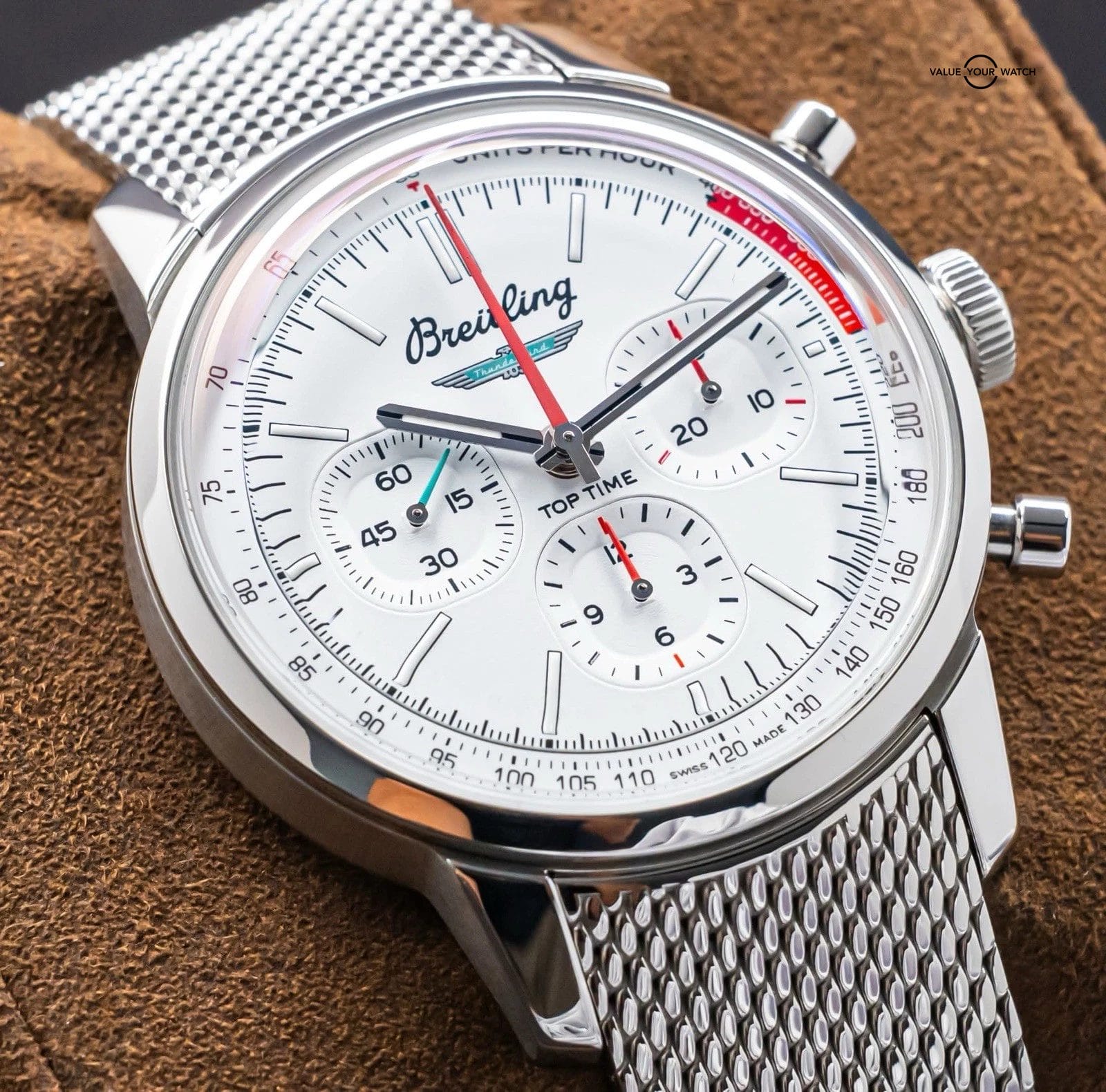 Breitling Top Time B01 Ford Thunderbird 41 mm Box Papers Silver Dial AB0176 - Image 15