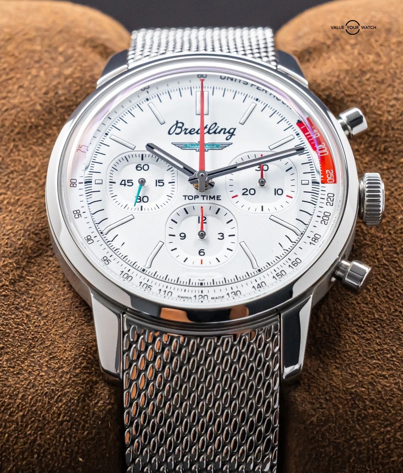 Breitling Top Time B01 Ford Thunderbird 41 mm Box Papers Silver Dial AB0176 - Image 19