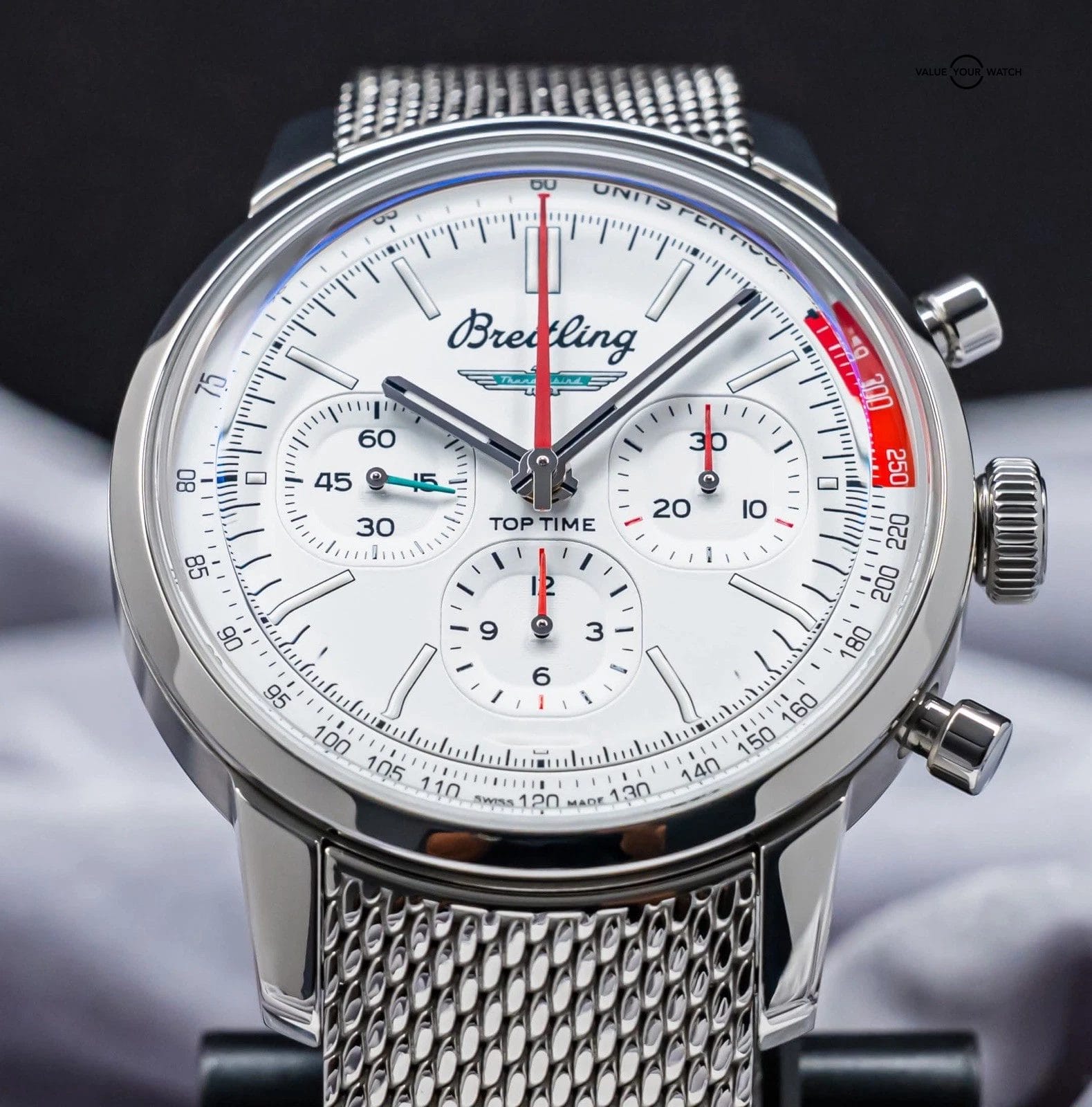 Breitling Top Time B01 Ford Thunderbird 41 mm Box Papers Silver Dial AB0176 - Image 20