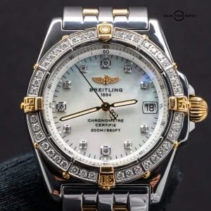 Breitling Callisto 34 mm Diamonds Windrider Yellow Gold Mother of Pearl B77346