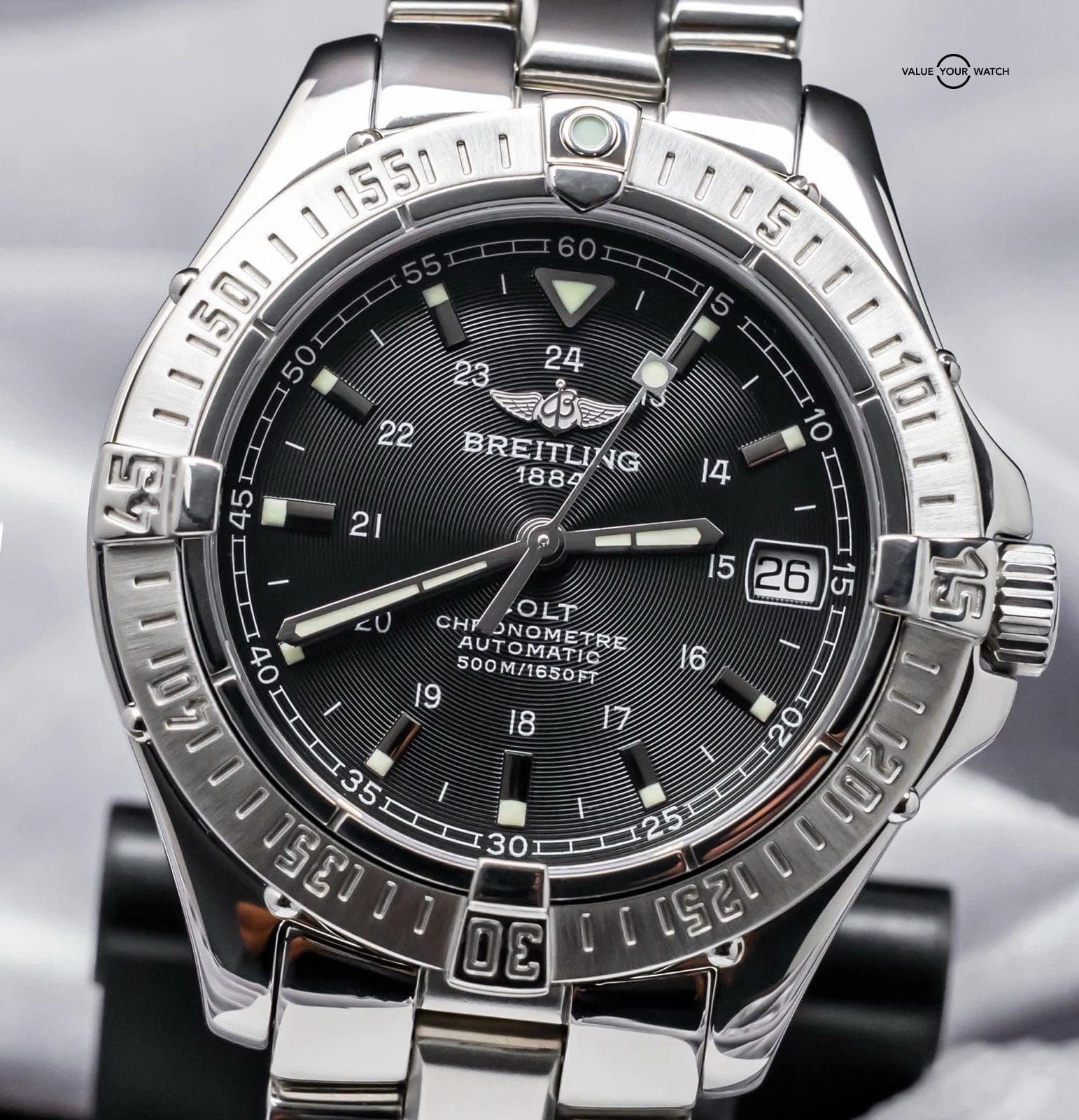 Breitling Colt 38 Automatic SERVICED Box Bracelet Stainless Steel A17350 - Image 5