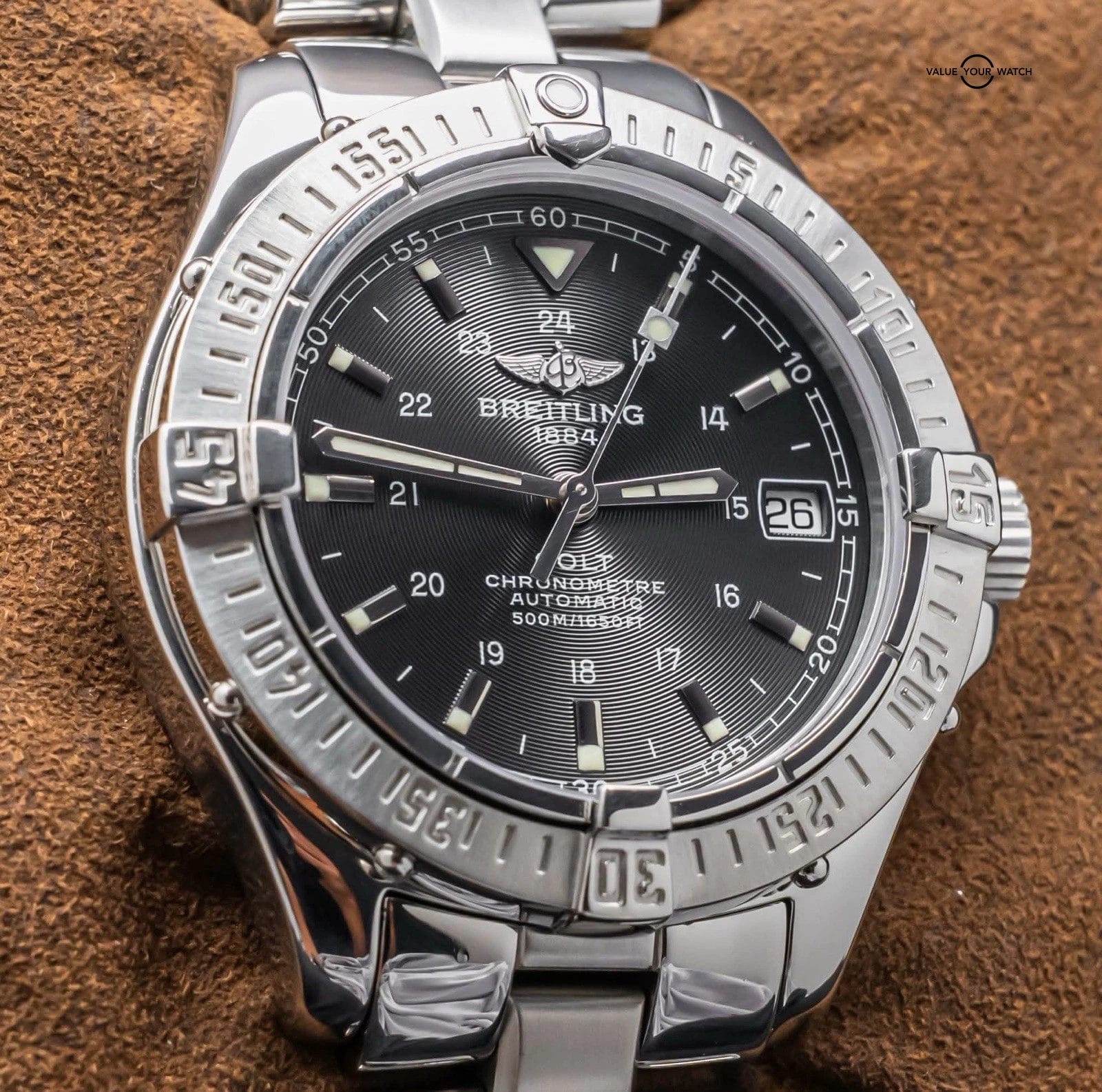 Breitling Colt 38 Automatic SERVICED Box Bracelet Stainless Steel A17350 - Image 7