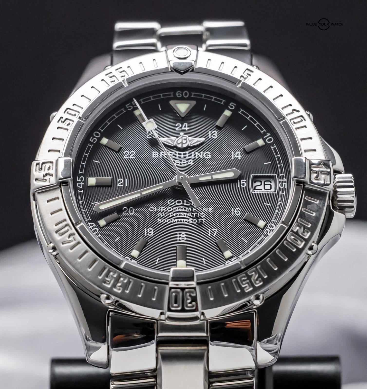 Breitling Colt 38 Automatic SERVICED Box Bracelet Stainless Steel A17350 - Image 12