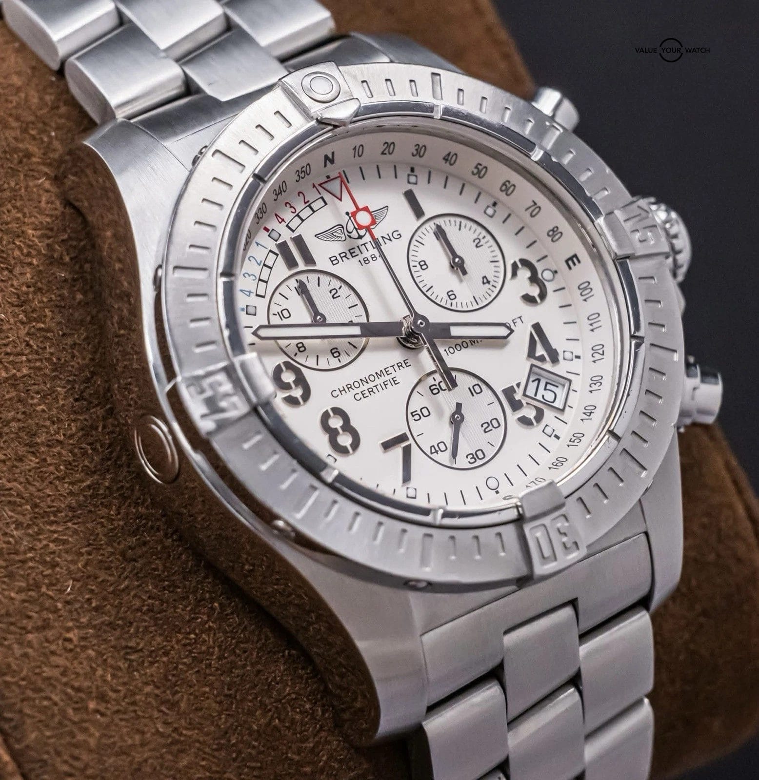 Breitling Avenger Seawolf Chrono 45 mm Silver Dial Complete Boxes Papers A73390 - Image 10