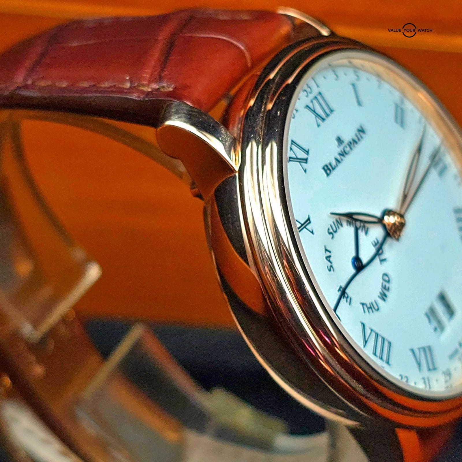 Blancpain Villeret Semainier Grande Date 8 Jours, Enamel dial, 42mm rose gold - Image 10